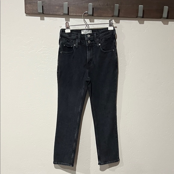 Abercrombie & Fitch Denim - Abercrombie & Fitch Charcoal High Rise Jeans